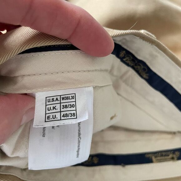 Brooks Brothers Advantage Chino Hudson Twill Pant Mens 38x30 Brown Professional - Picture 8 of 16